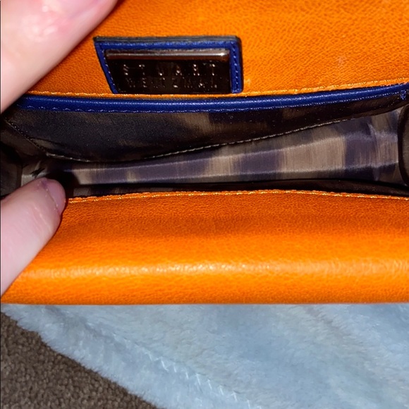 STUART WEITZMAN orange crossbody purse - Picture 5 of 7